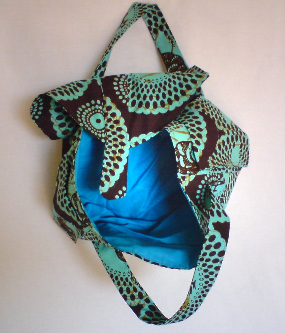 int&eacute;rieur sac boubou bleu